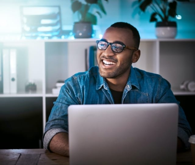 Man smiling